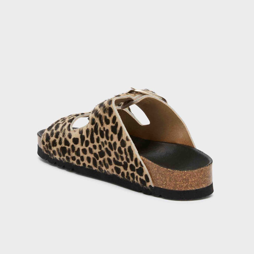 Scholl Noelle Mules - Leopard Print