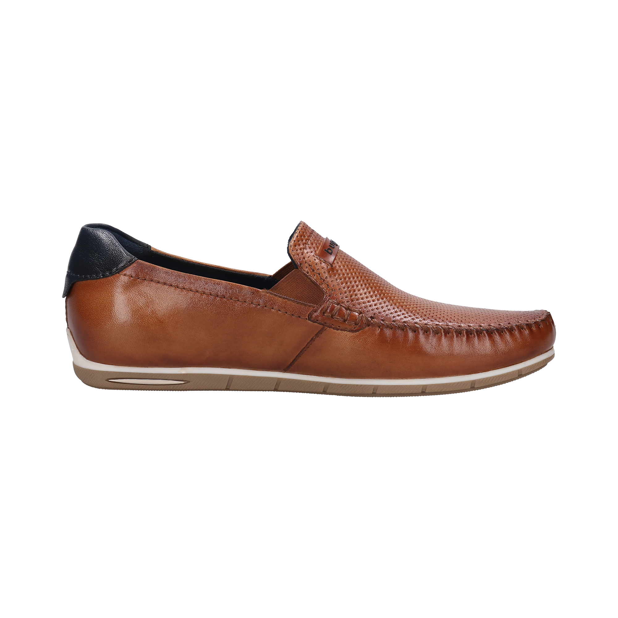 Bugatti Leather Loafers - Cognac