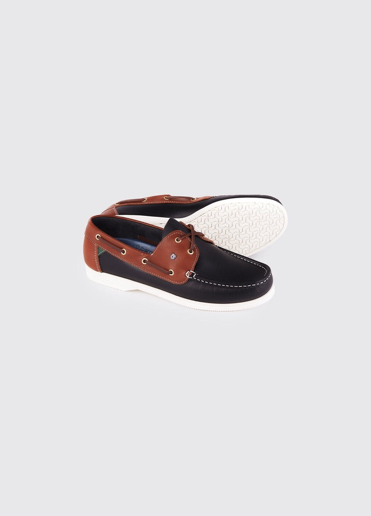 Dubarry Admirals Ladies Deck Shoe - Navy/Brown