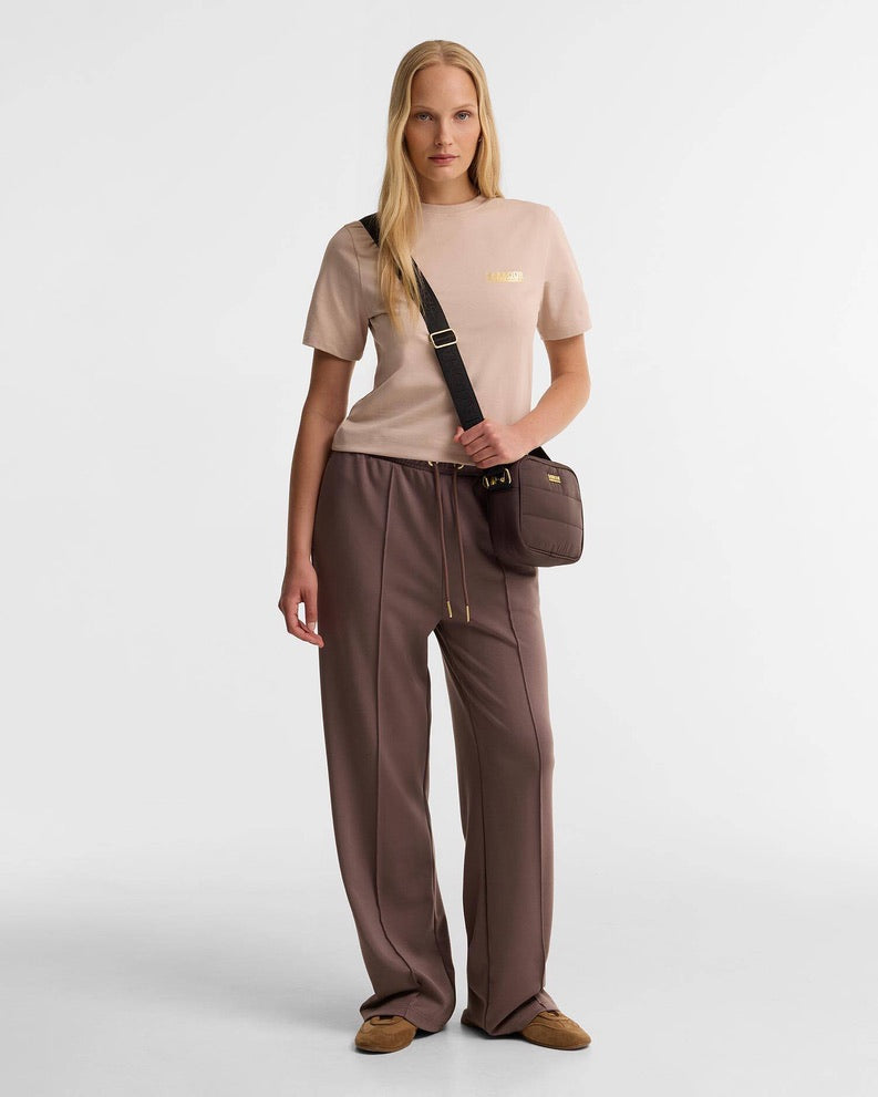 Barbour International Monaco Baffle Quilt Crossbody Bag - Truffle
