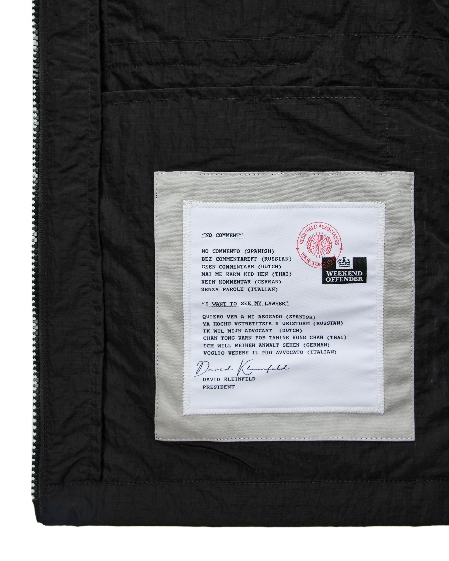 Weekend Offender Shields Double Chest Pocket Overshirt - Black