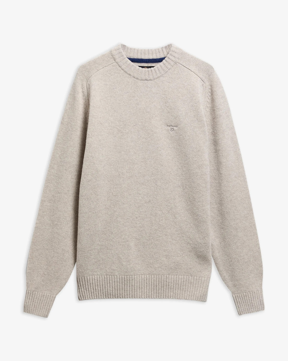 Barbour Newtown Crew Neck Sweater - Light Grey