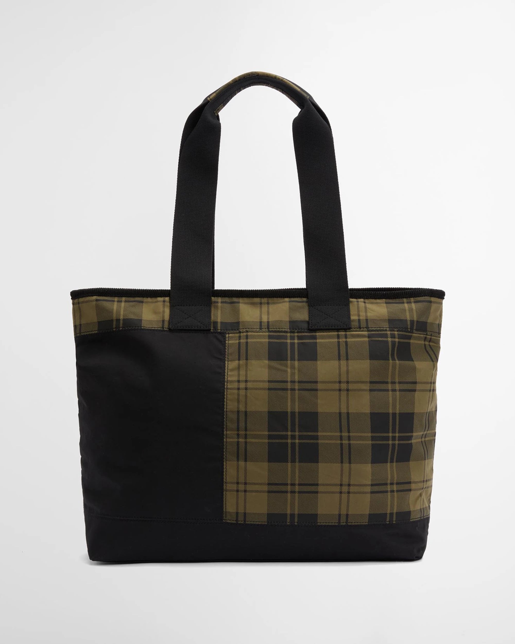Barbour Mya Tote Bag - Black/Olive Check