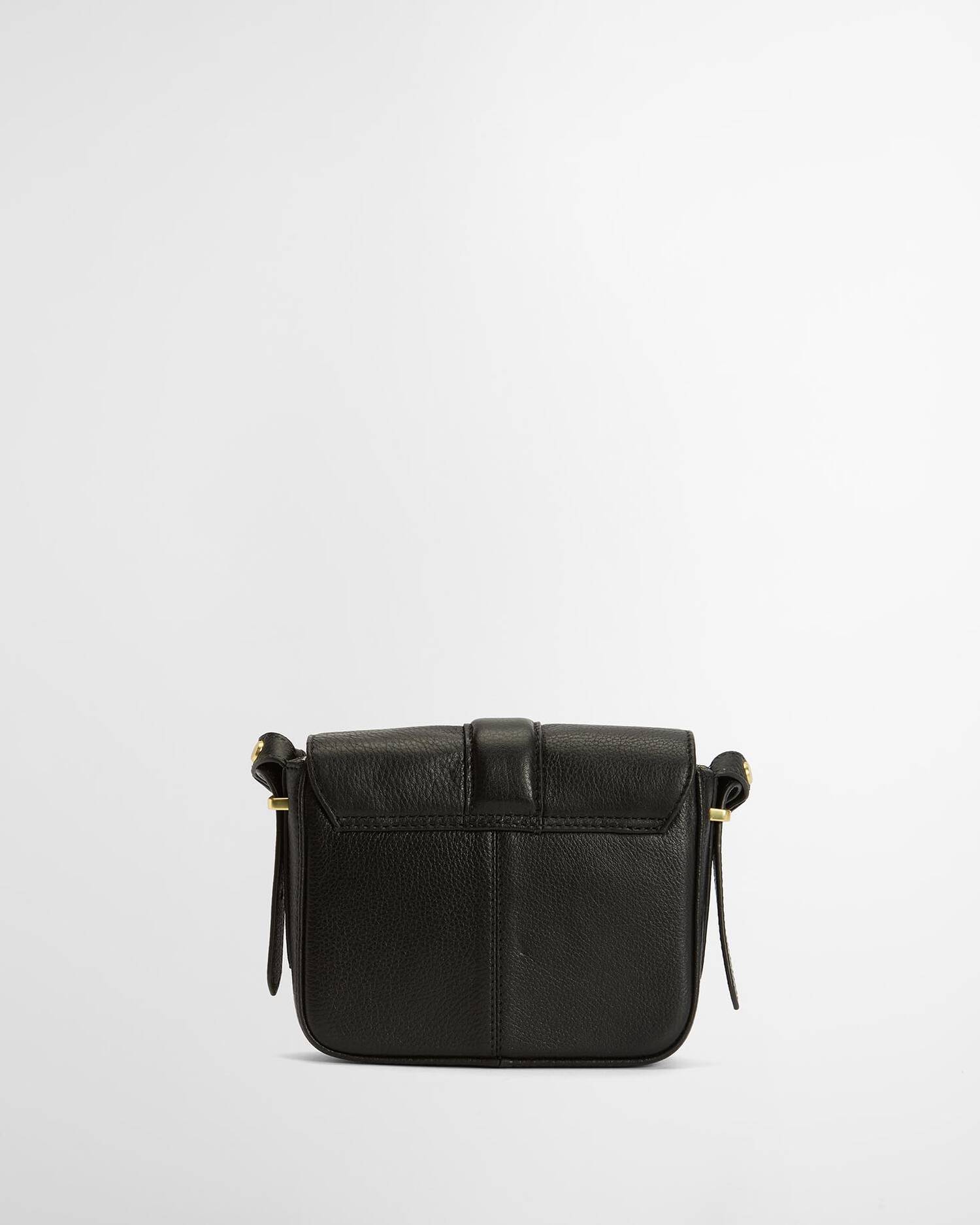 Barbour Mini Rosa Leather Crossbody Bag - Black