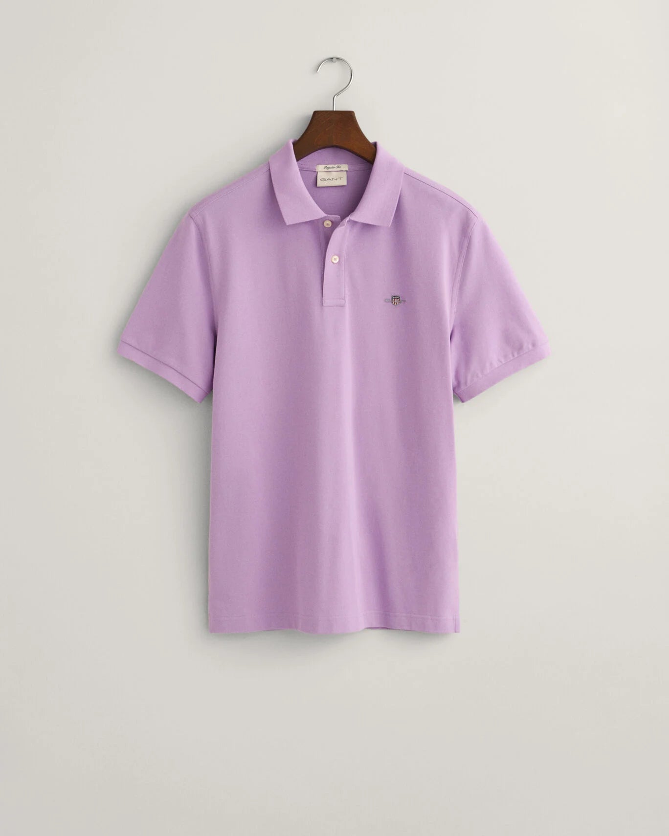 Gant Regular Shield Pique Polo Shirt - Orchid Lilac
