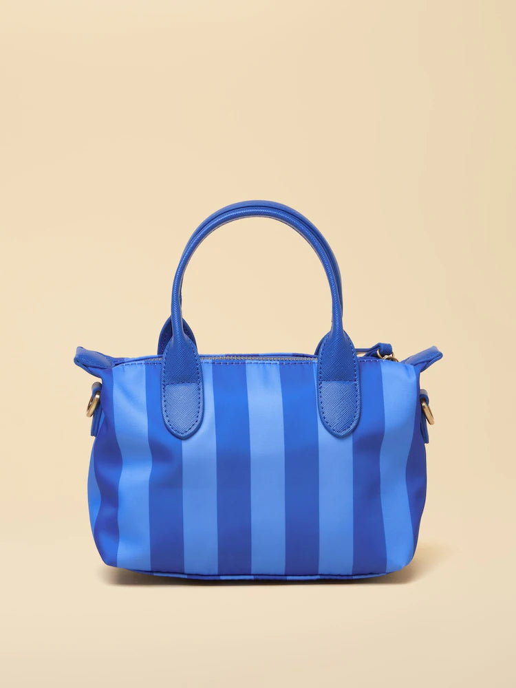 Joules Edie Blue Striped Crossbody Handbag