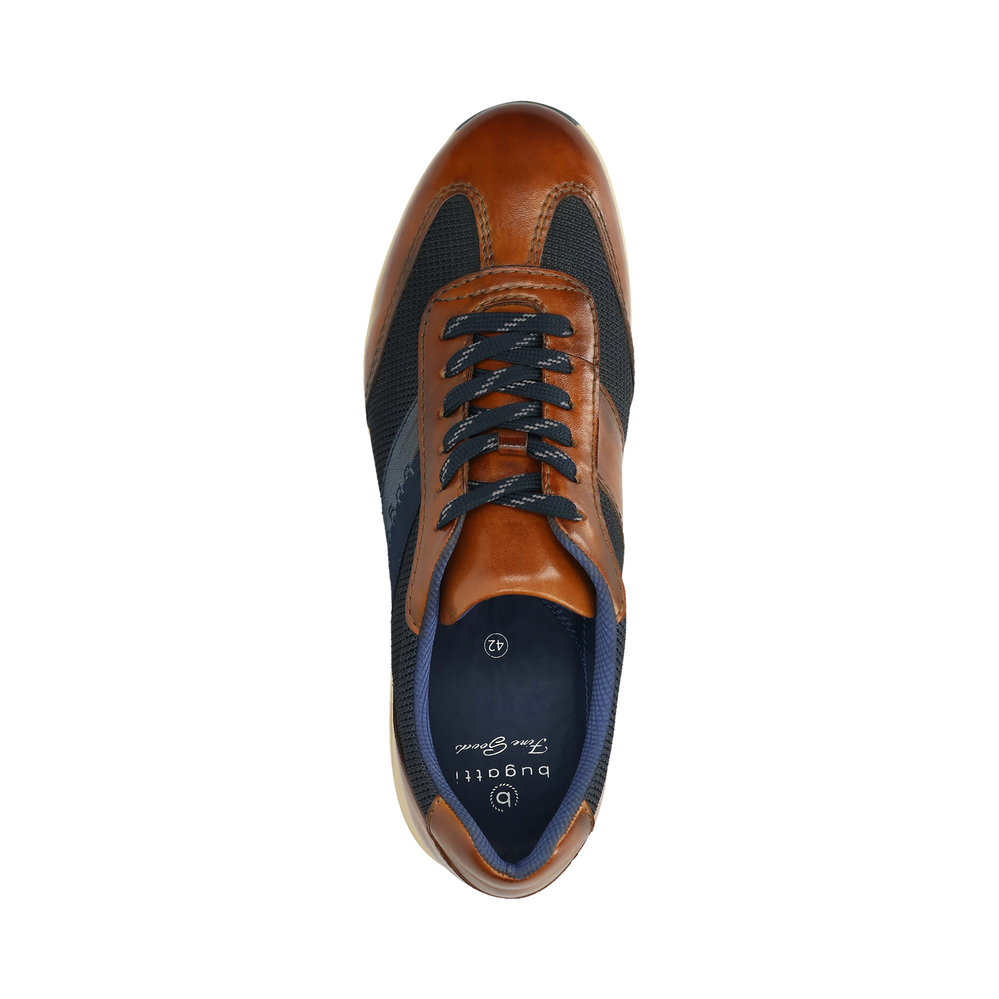 Bugatti Thorello Trainers - Cognac/Dark Blue