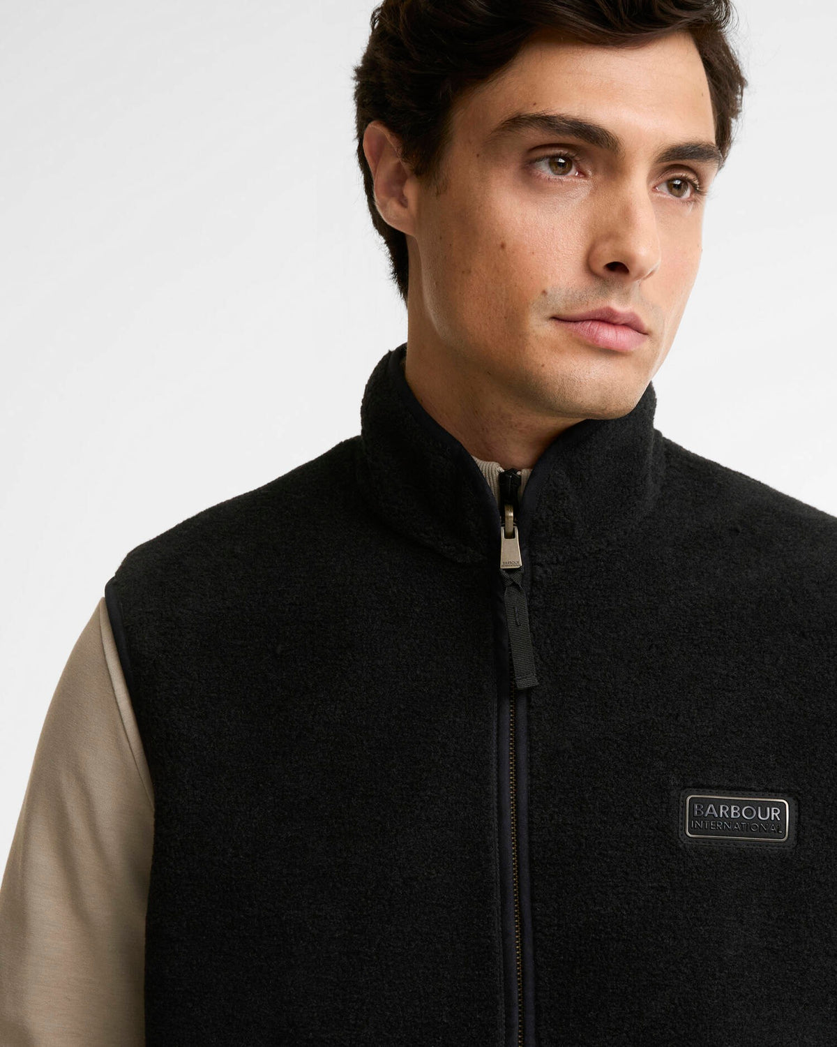 Barbour International Reversable Fleece Gilet - Black