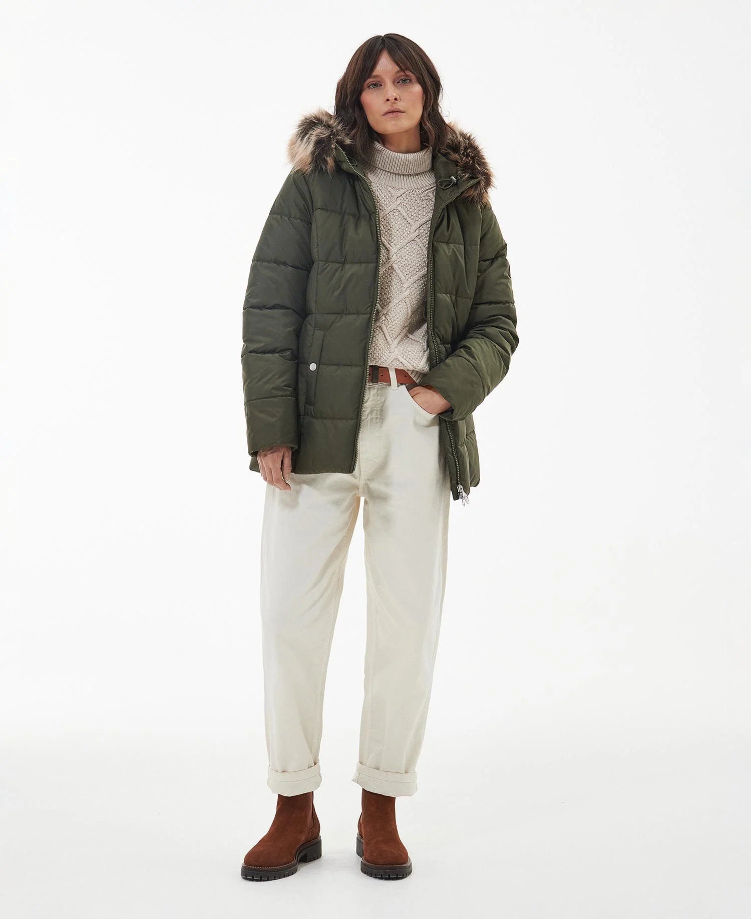 Barbour Midhurst Quilted Jacket - Deep Olive