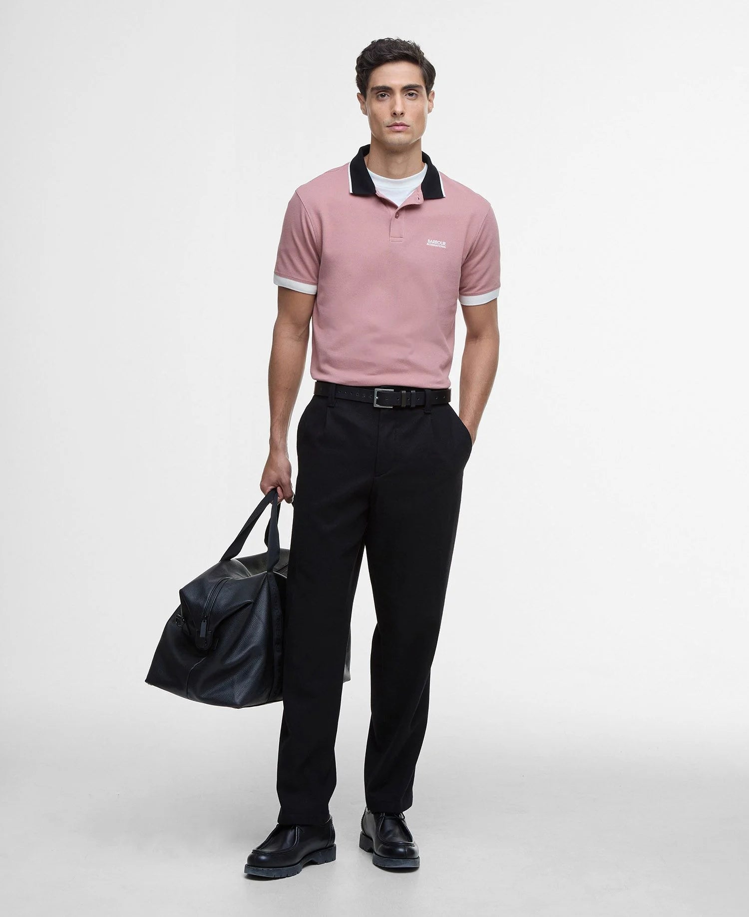 Barbour International Howall Polo Shirt - Vintage Pink