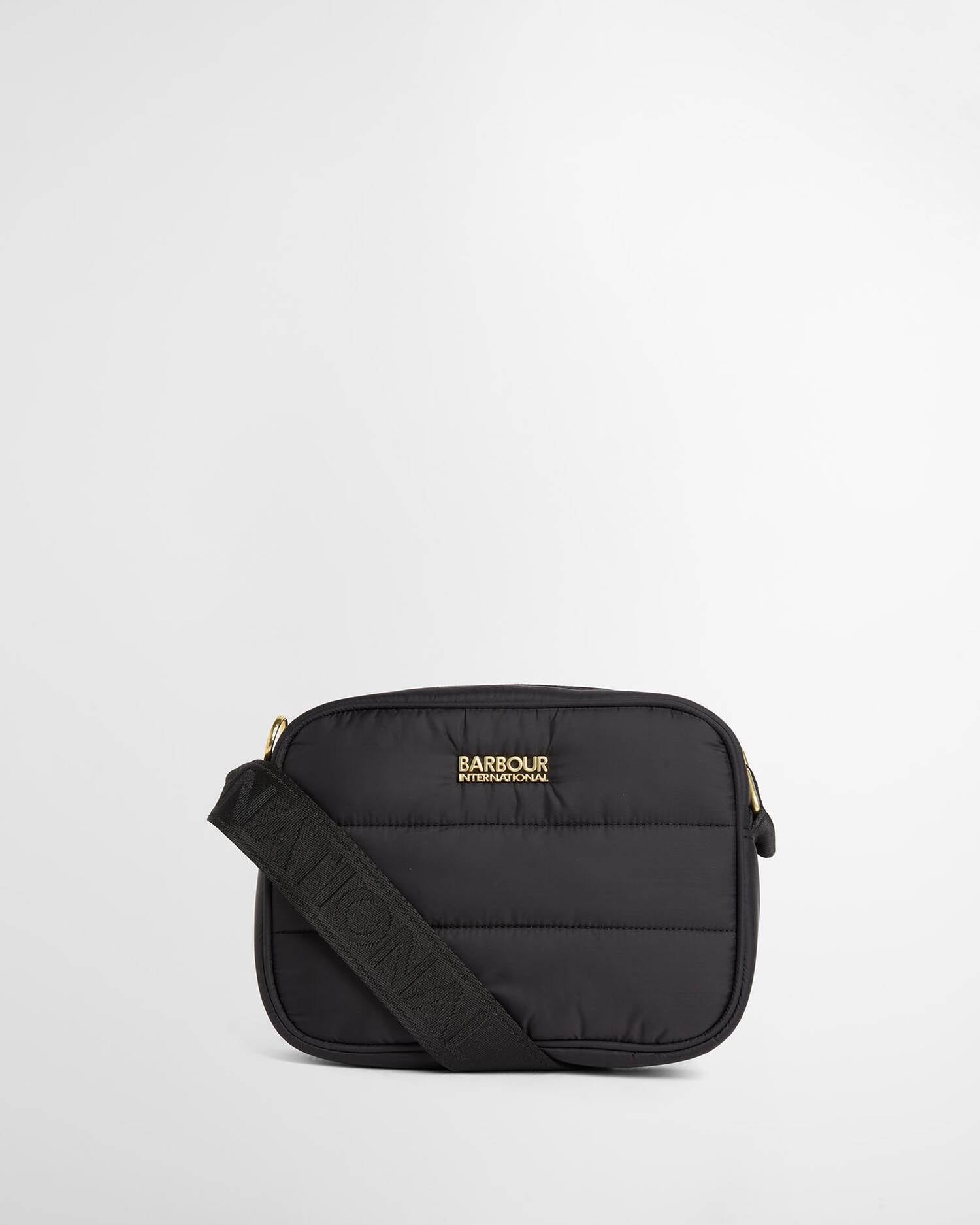 Barbour International Monaco Baffle Quilt Crossbody Bag - Black