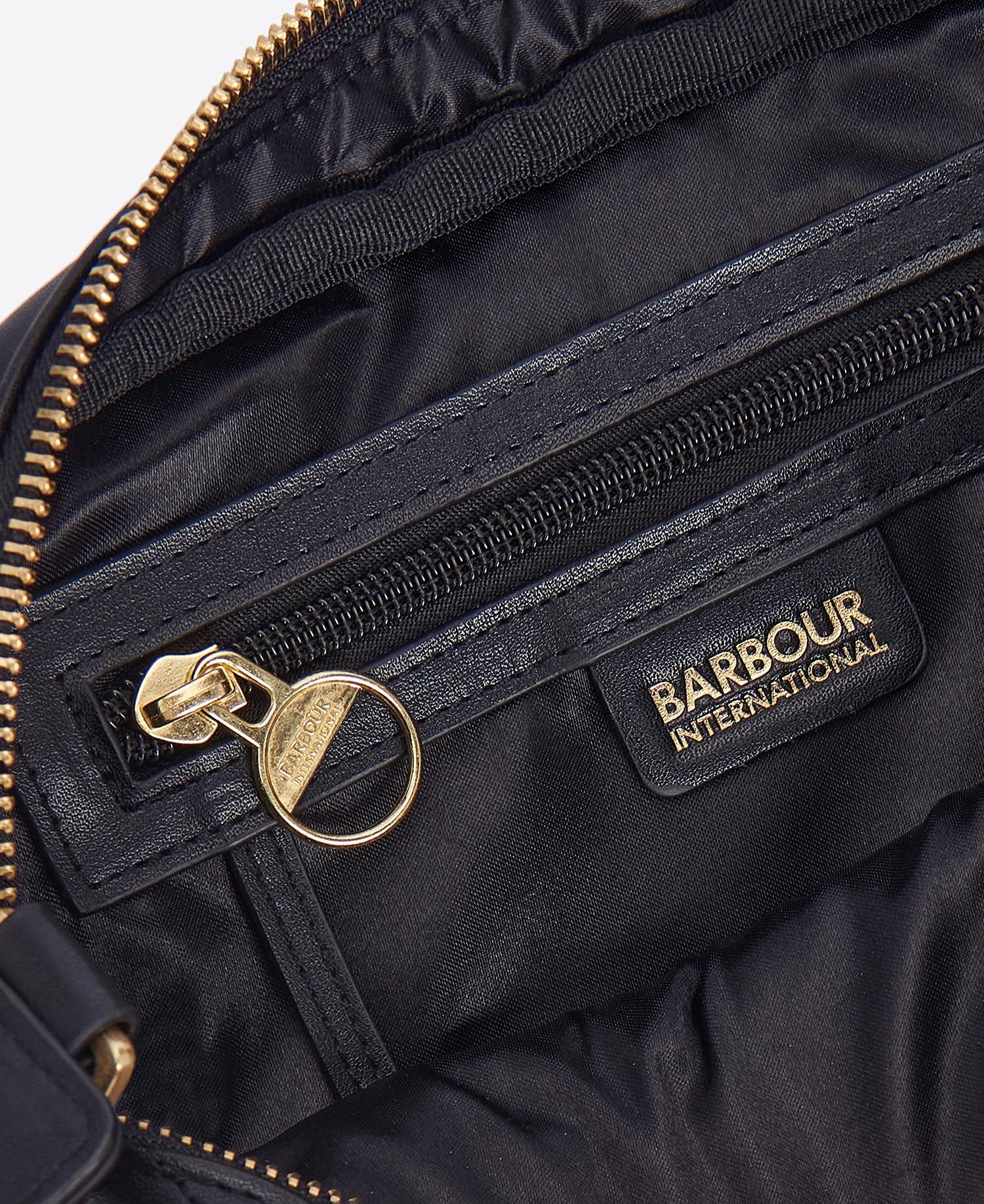 Barbour International Quilted Sloane Crossbody Bag - Black