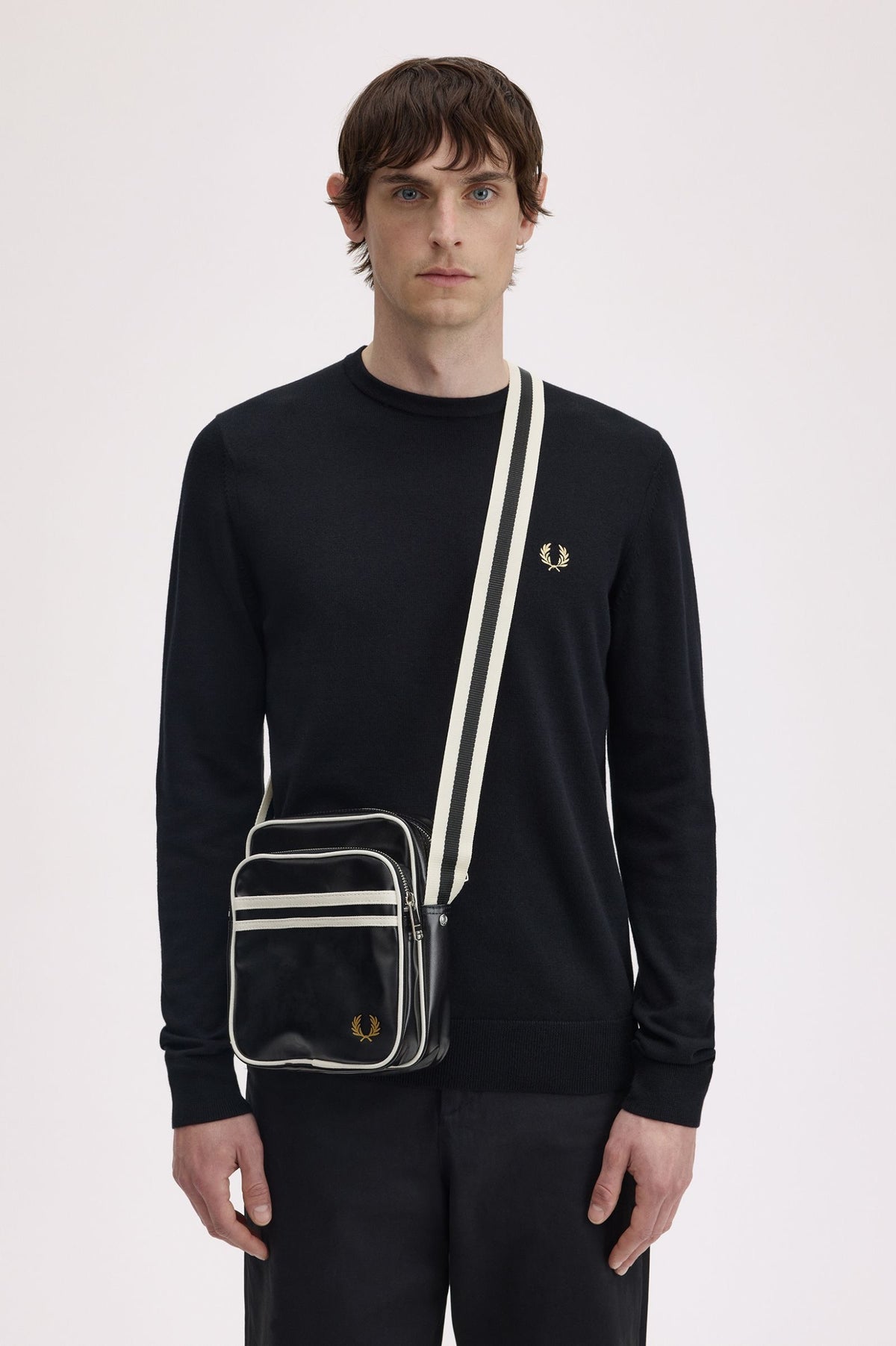 Fred perry Classic Side Bag - Black/Ecru