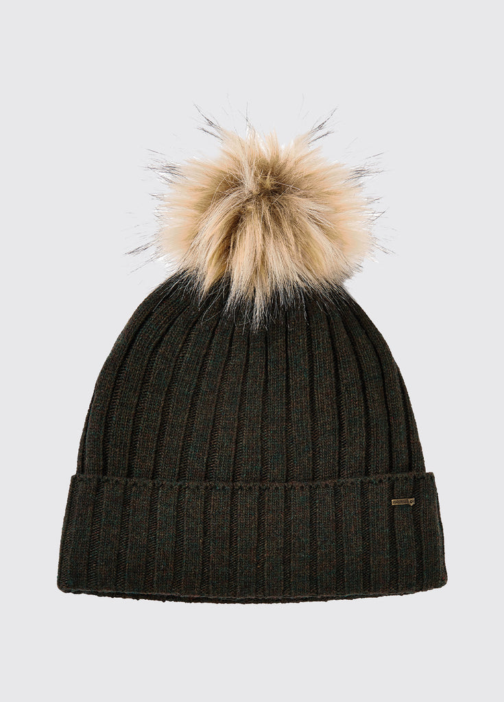 Dubarry Curlew Knitted Hat - Olive