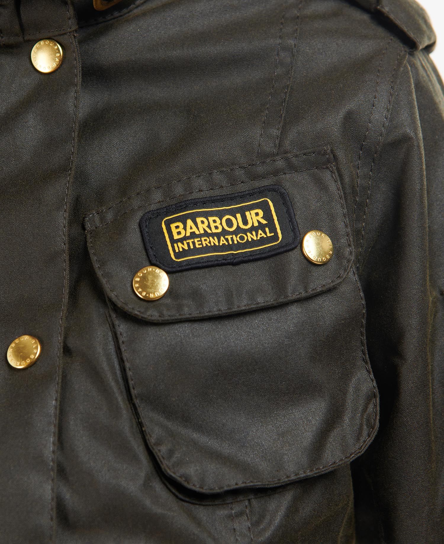 Barbour International Ladies International Wax - Olive