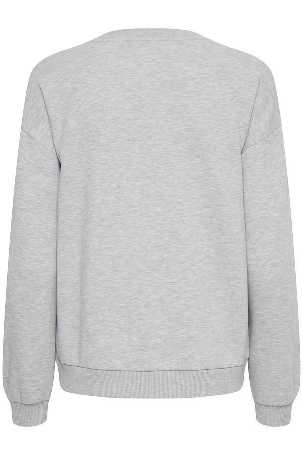 B.Young Sammia Crew Neck Sweater - Light Grey