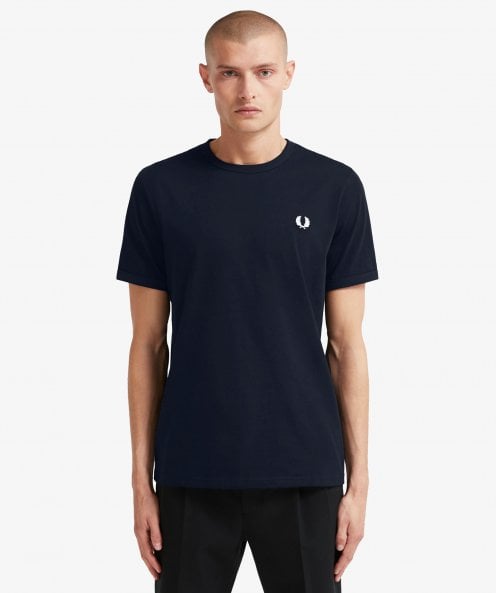 Fred Perry Ringer Tee - Navy