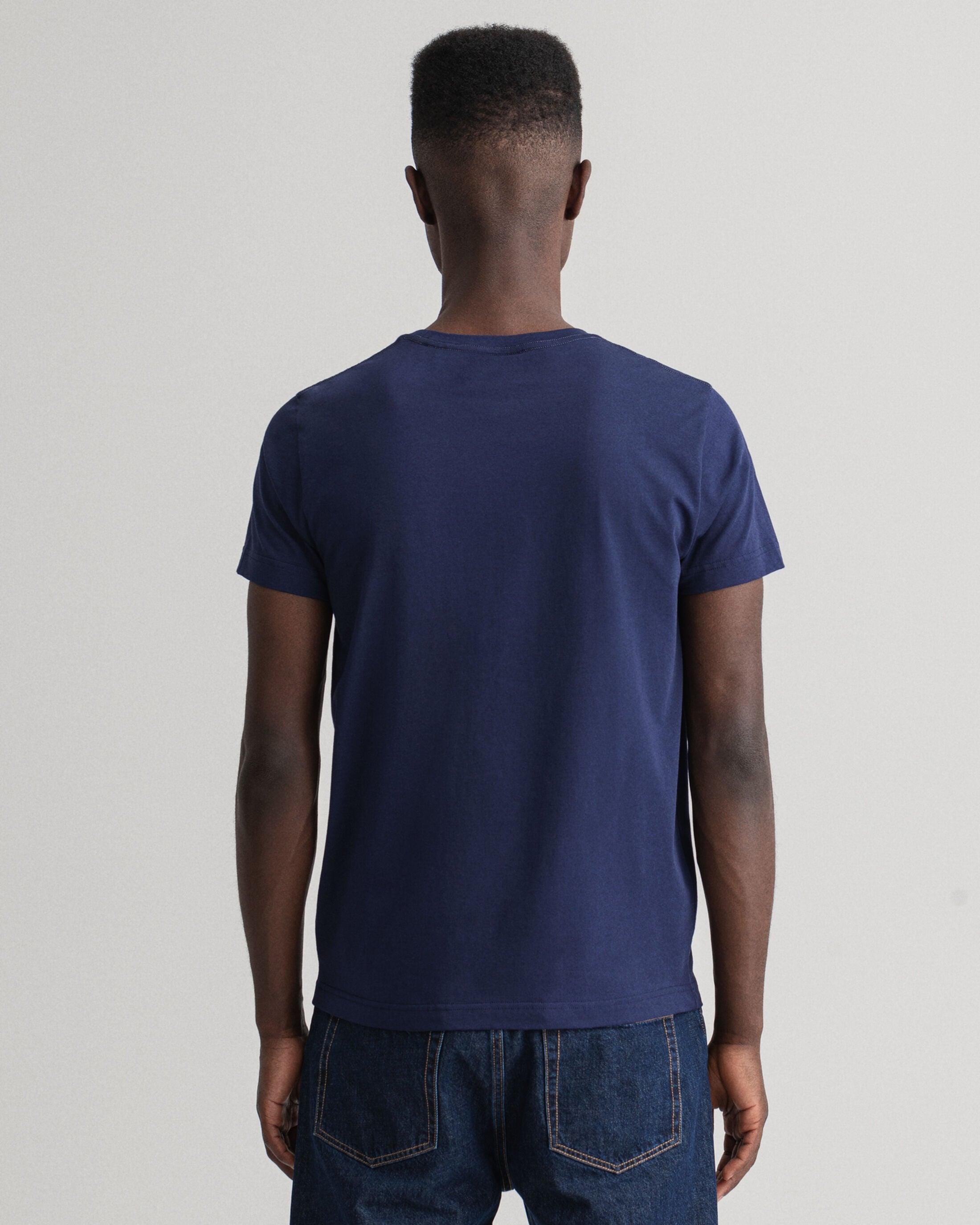 Gant Archive Shield Embroider T-Shirt - Evening Blue