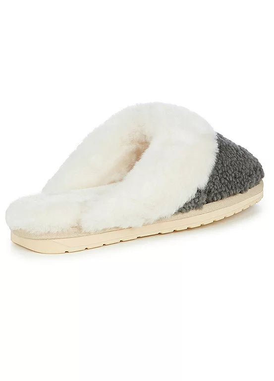 Emu Australia Jolie Teddy Slippers - Charcoal/Anthracite