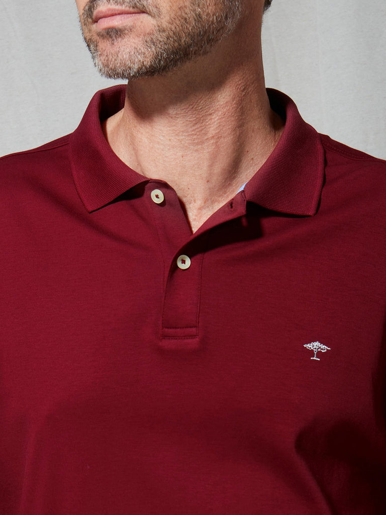 Fynch-Hatton Longsleeve Polo Shirt - Merlot