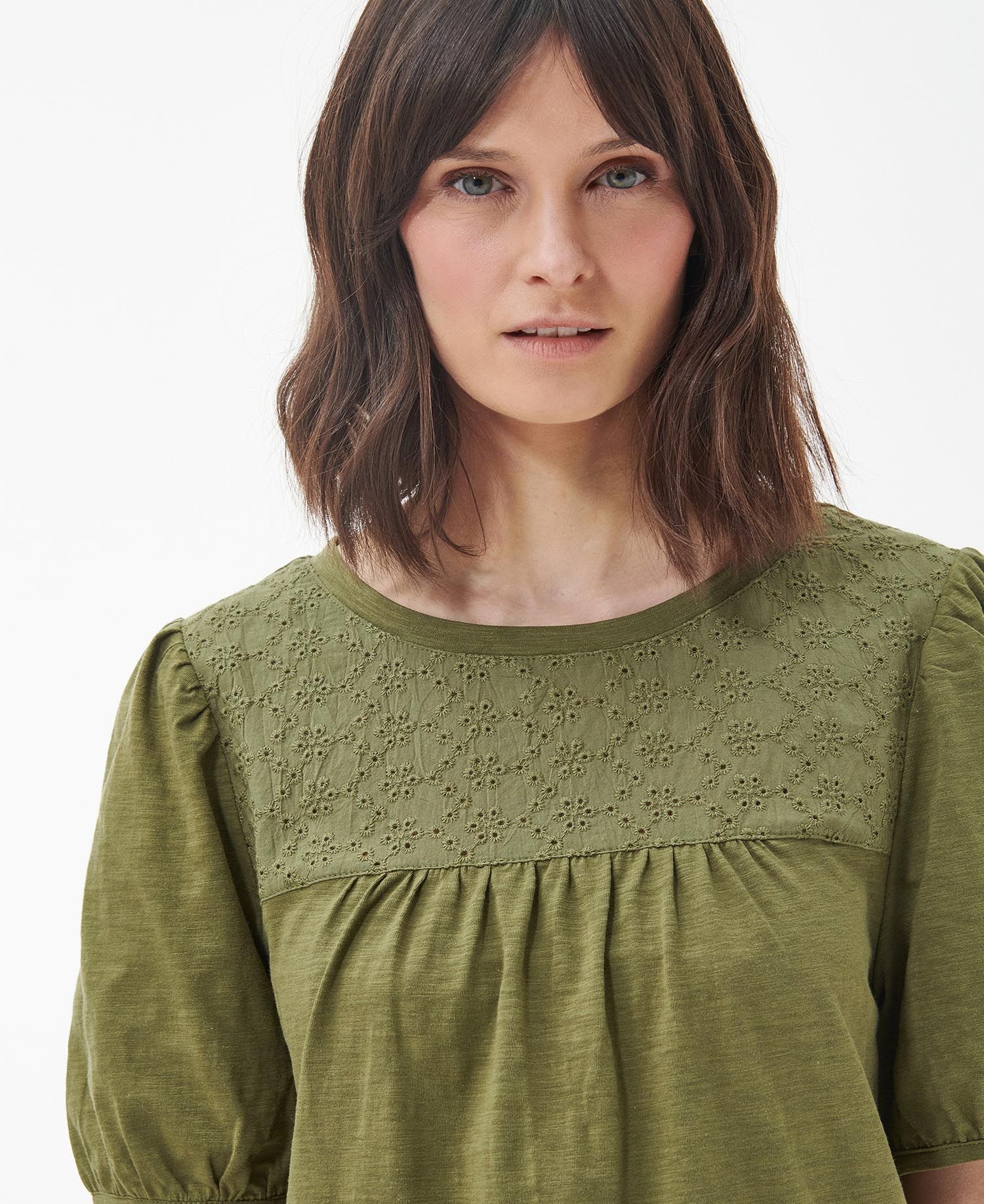 Barbour Pearl Top - Olive Tree Green