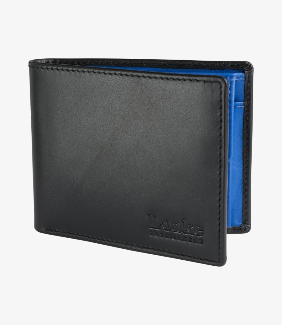 Loake Barclay Coin & Card Wallet - Black