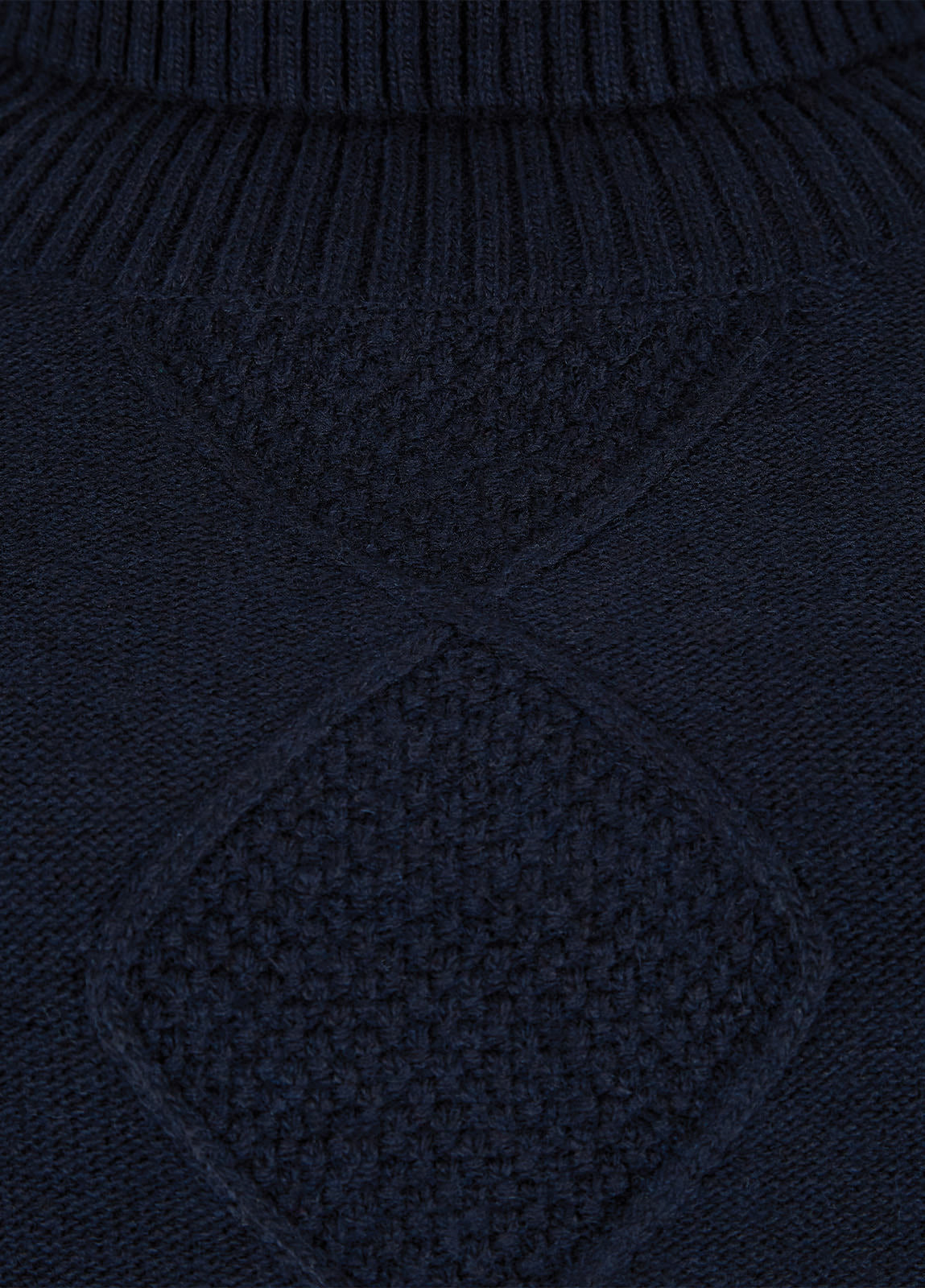Dubarry Belleek Chunky Roll Neck  Sweater - Navy