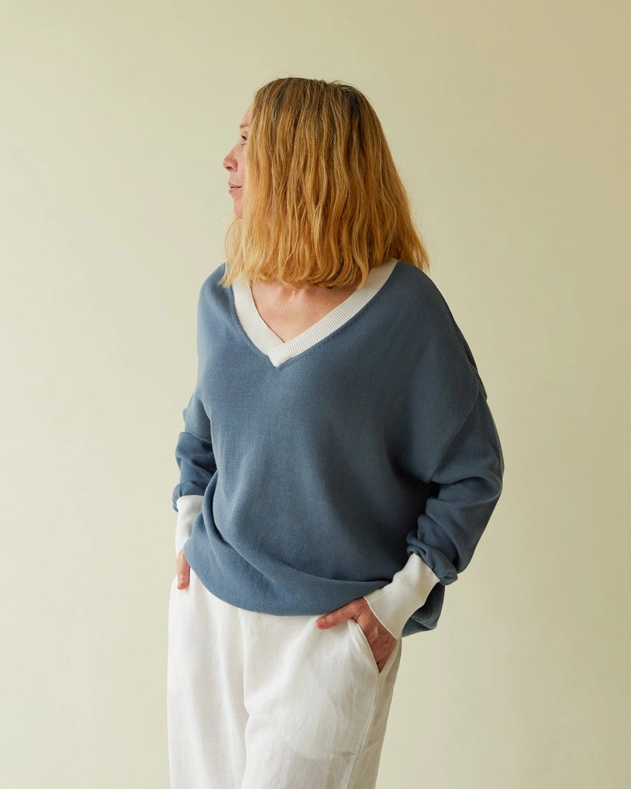 Chalk Jolanda Jumper - Smokey Blue