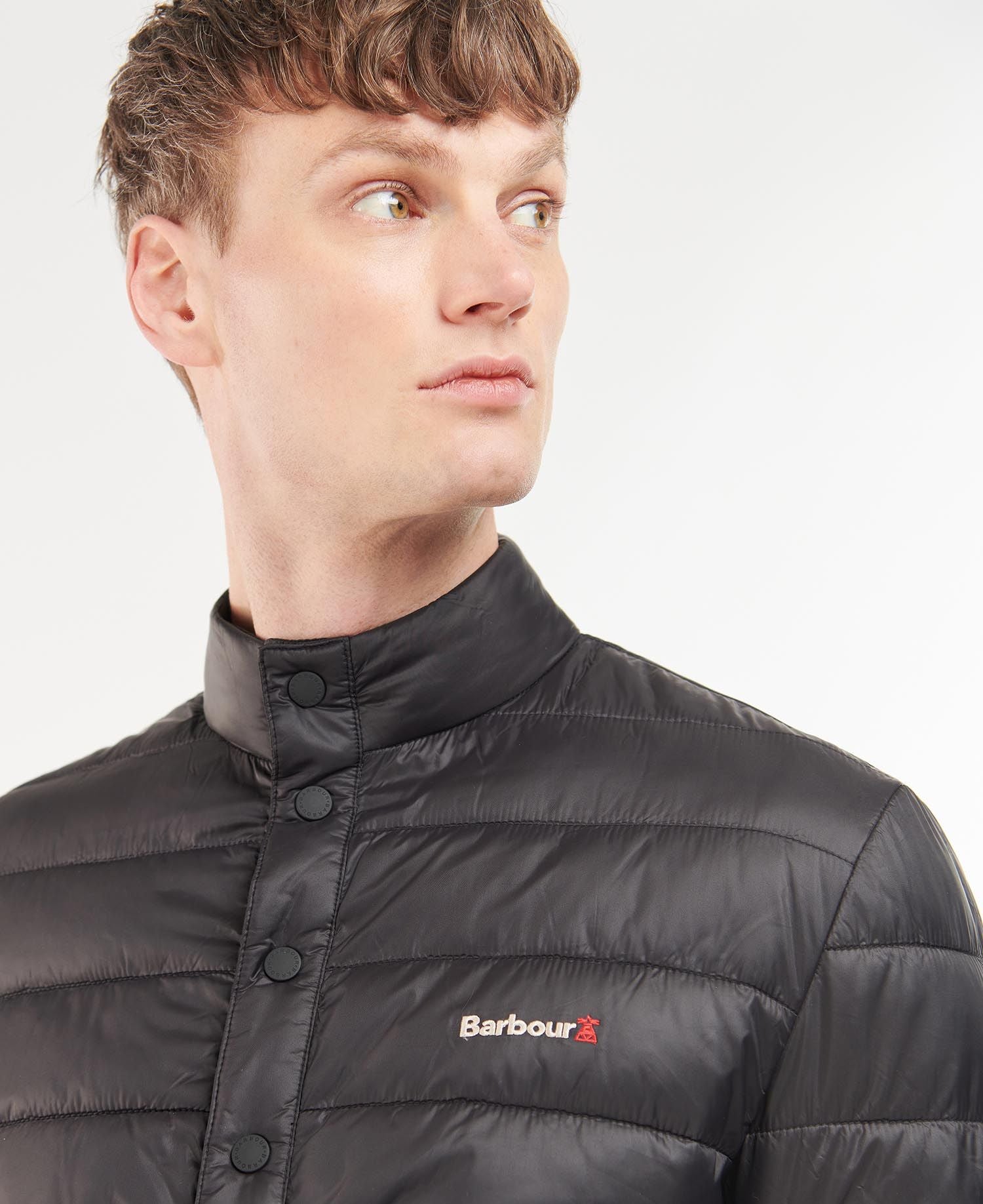 Barbour Baffle Overhead Quilted Jacket - Black