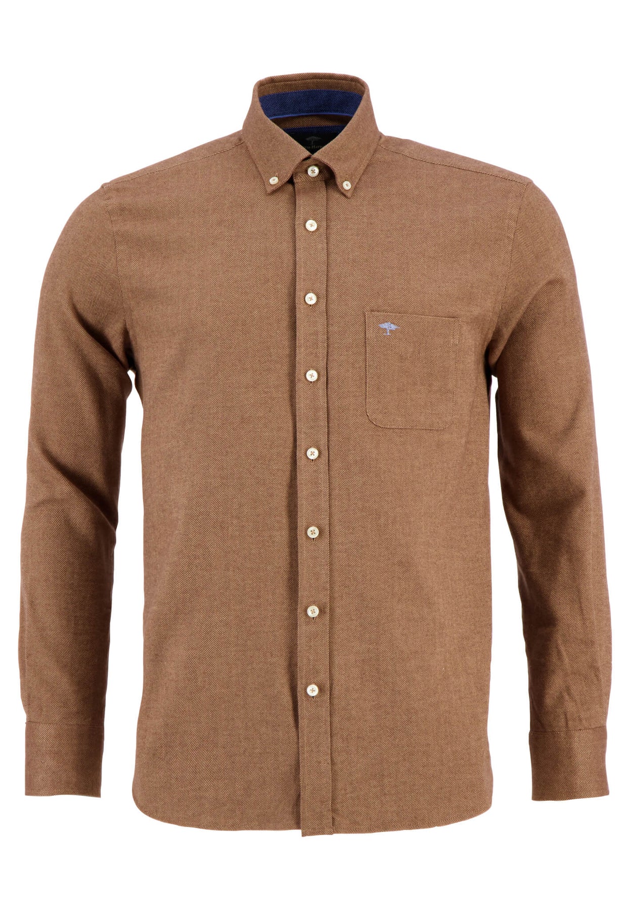 Fynch-Hatton Herringbone Shirt - Camel