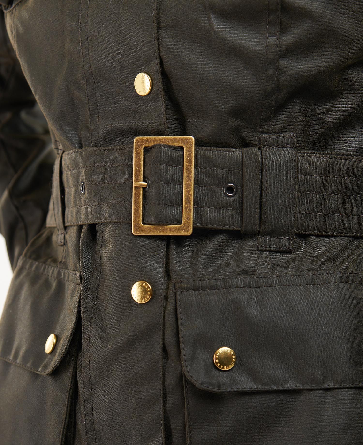 Barbour International Ladies International Wax - Olive