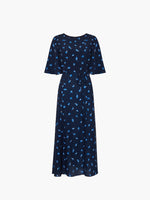 French Connection Belle Verona Midi Dress - Indigo Multi