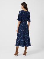 French Connection Belle Verona Midi Dress - Indigo Multi