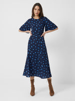 French Connection Belle Verona Midi Dress - Indigo Multi