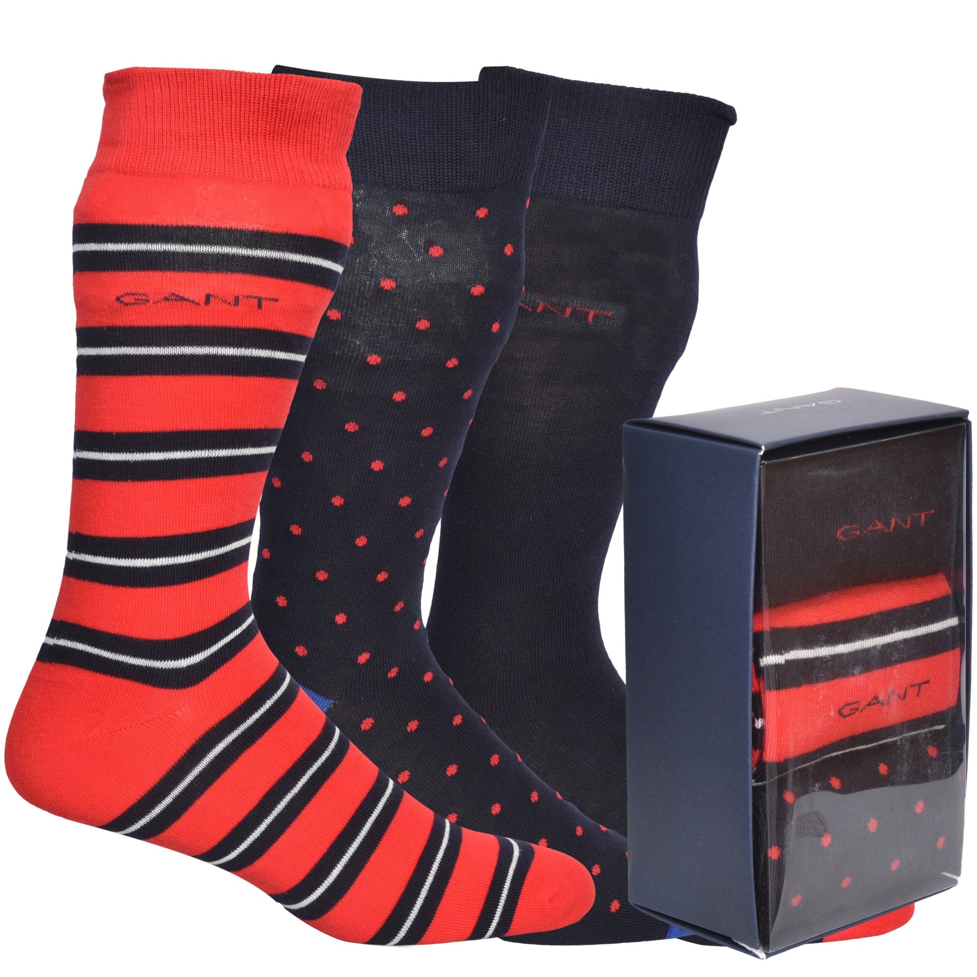 Gant 3 Pack Mix Socks Gift Set - Light Grey