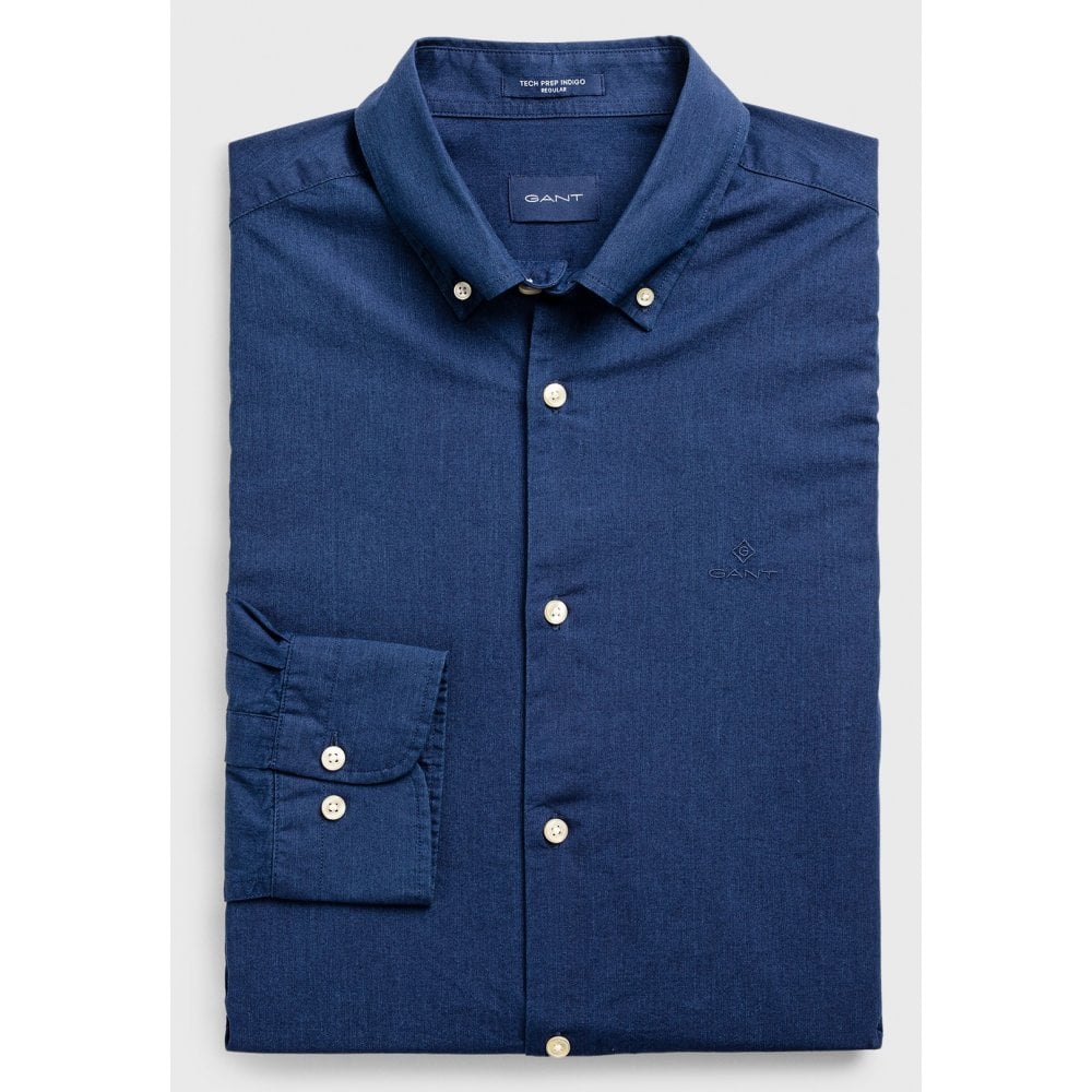 GANT Reg Fit Tech Prep - Indigo Shirt