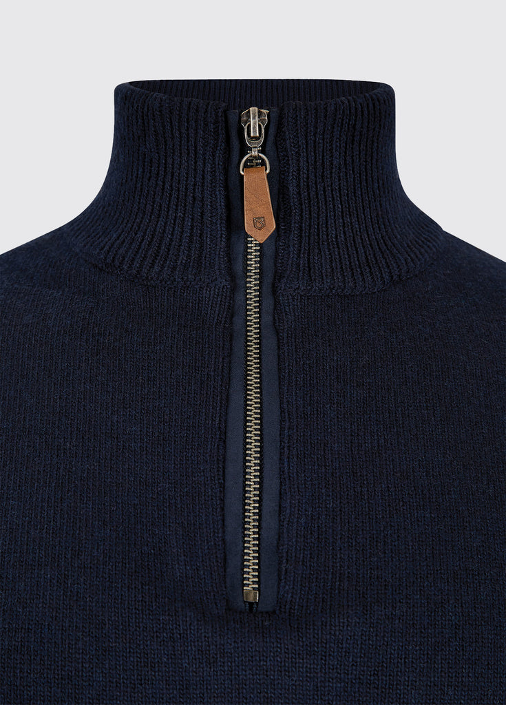 Dubarry Feeney Zip Neck Sweater - Navy