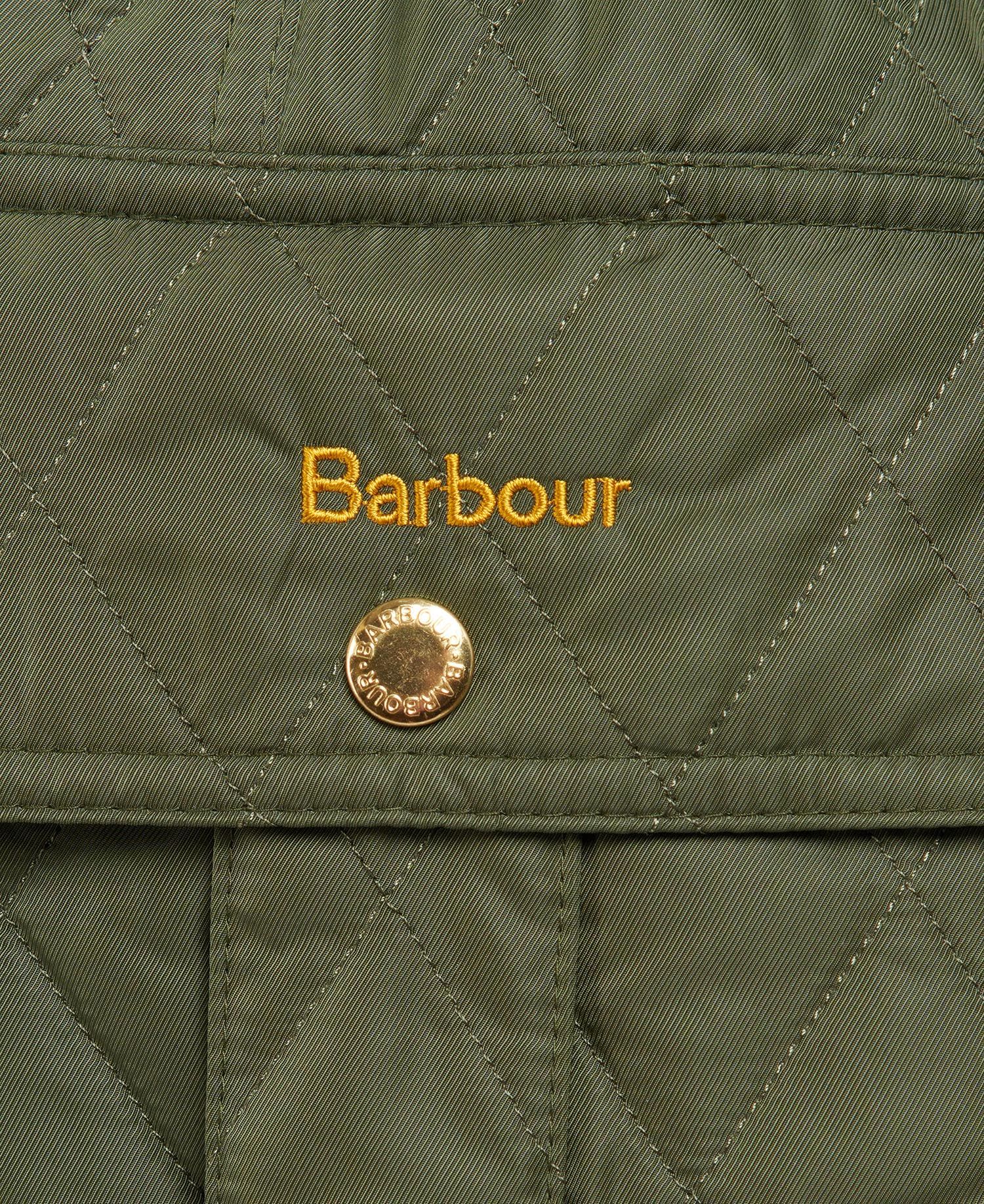 Barbour Belted Defense Quilt - Olive/ Ancient Tartan