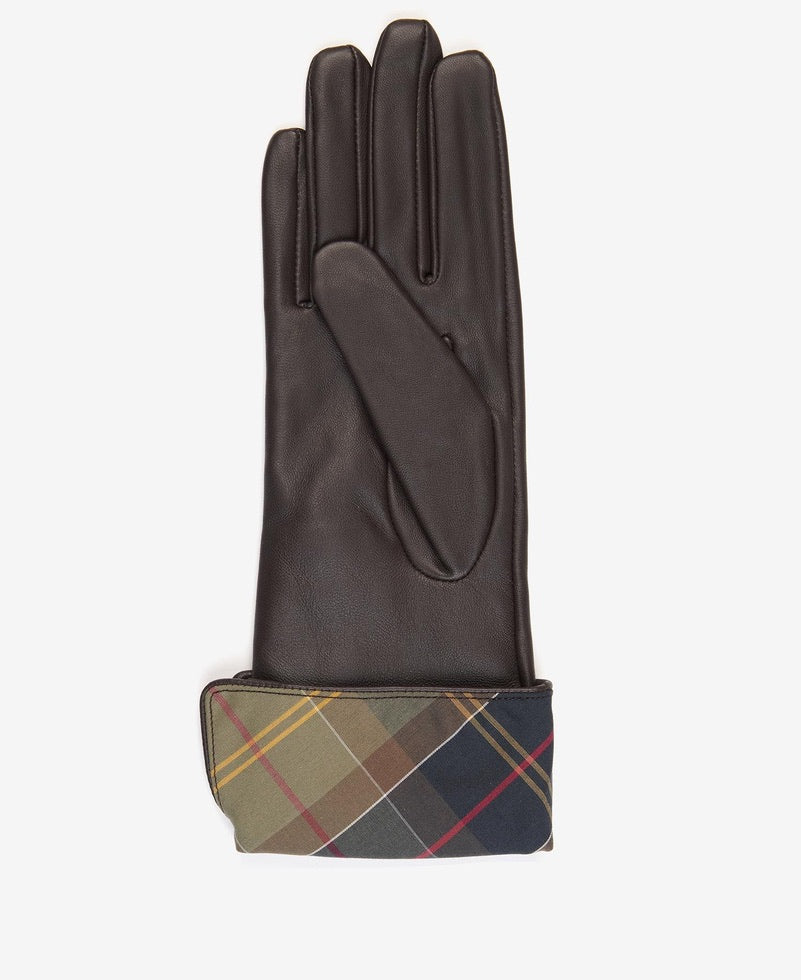 Barbour Lady Jane Leatherjackets Gloves - Choc/Classic