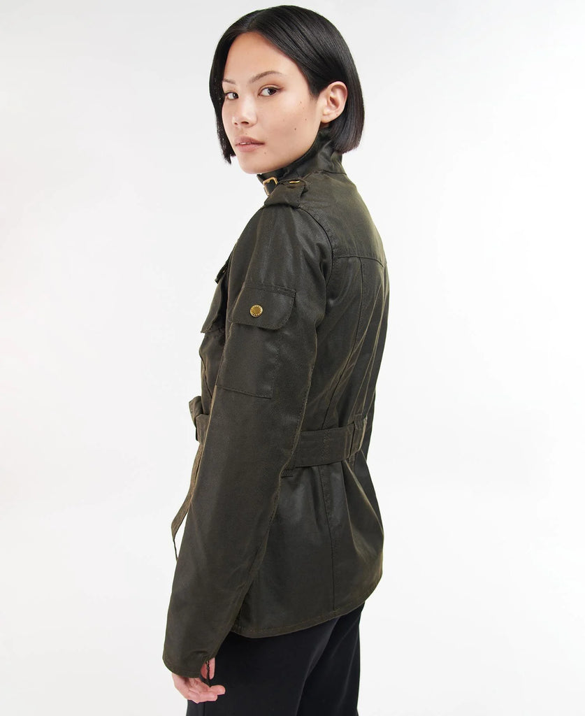Barbour International Ladies International Wax - Olive
