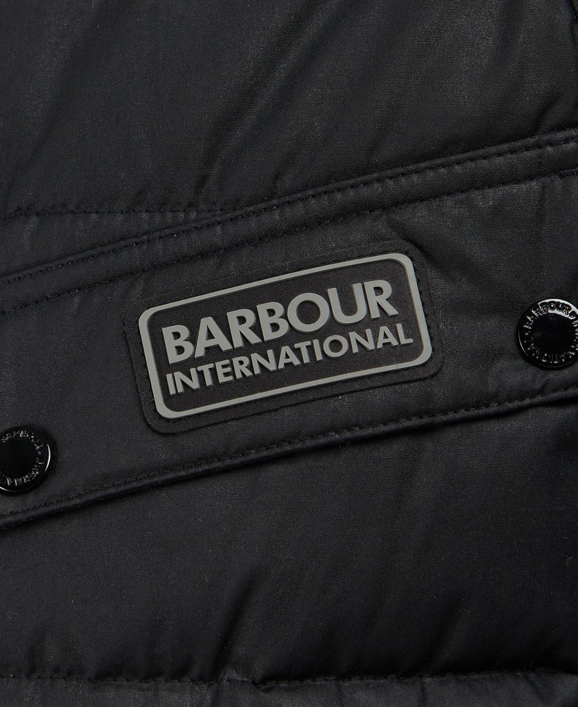 Barbour International Baffle Duke Wax Jacket - Black