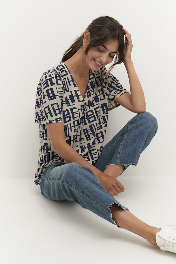 Culture Teresa Blouse - Dress Blue
