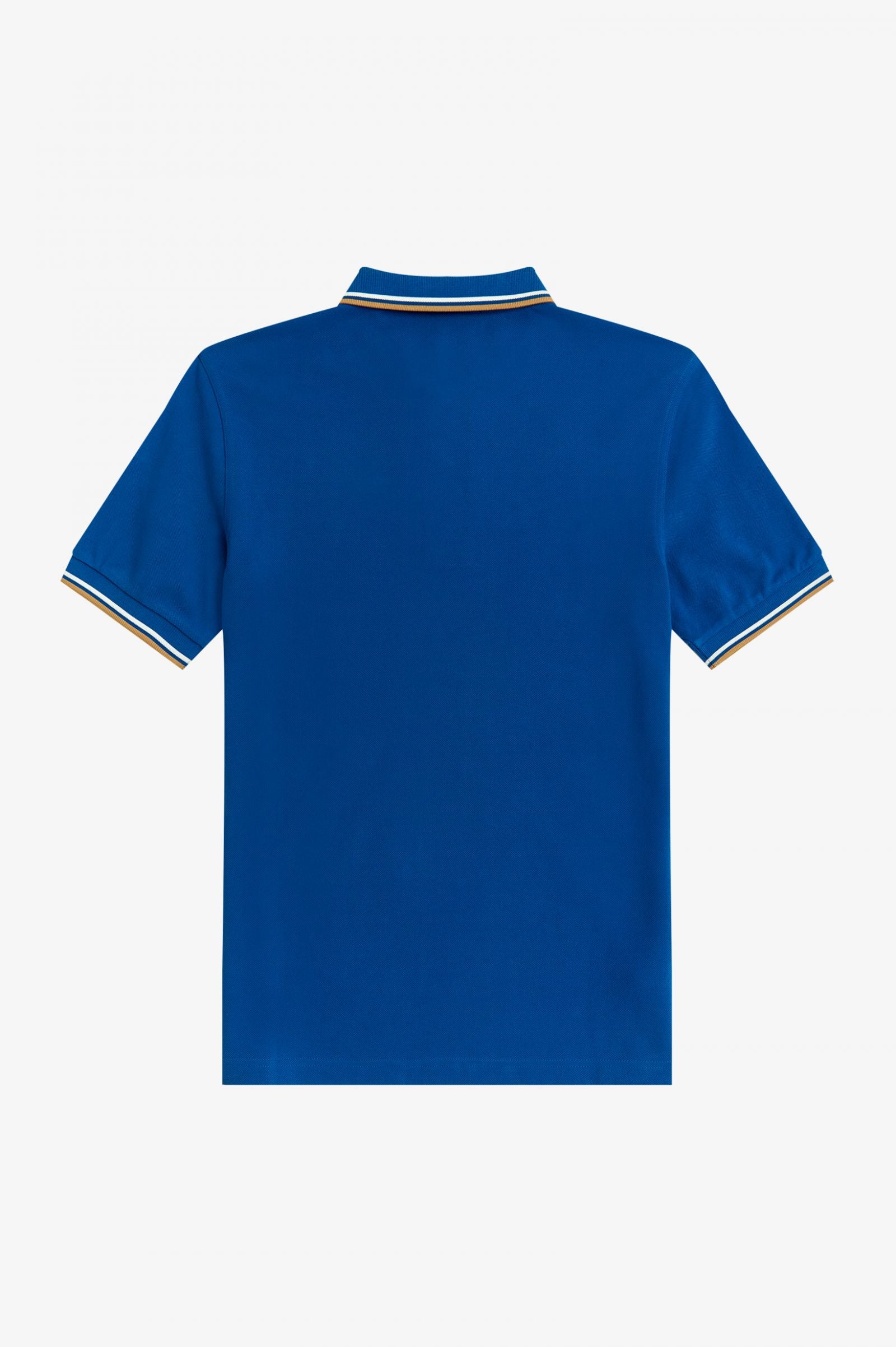 Fred Perry Twin Pipped Polo Shirt - Mid Blue