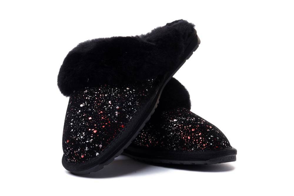 Emu Australia Jolie Galaxy Slippers - Black