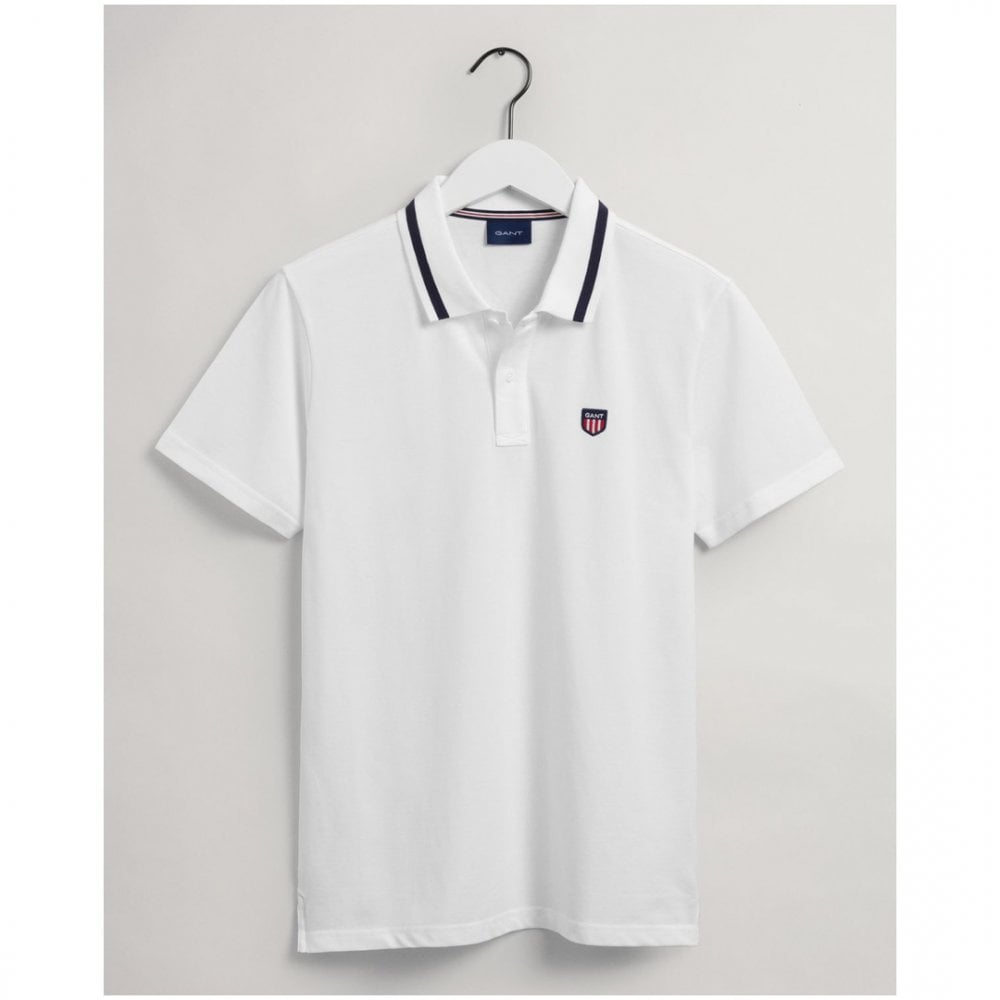 Gant Retro Shield Polo Shirt - White