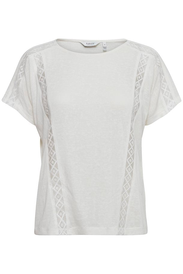 B.Young Usia Lace T-Shirt - Off White